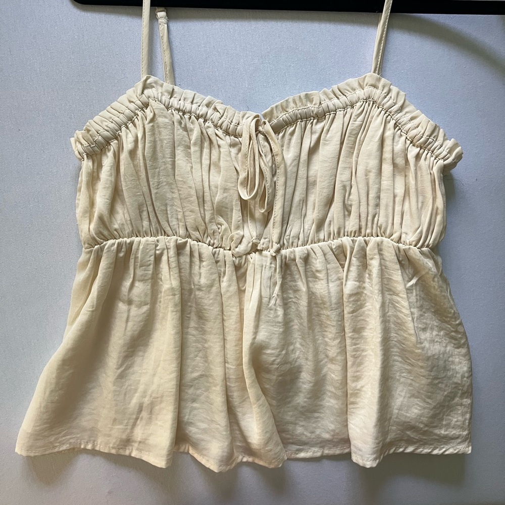 American Eagle Outfitters Cream Camisole Top